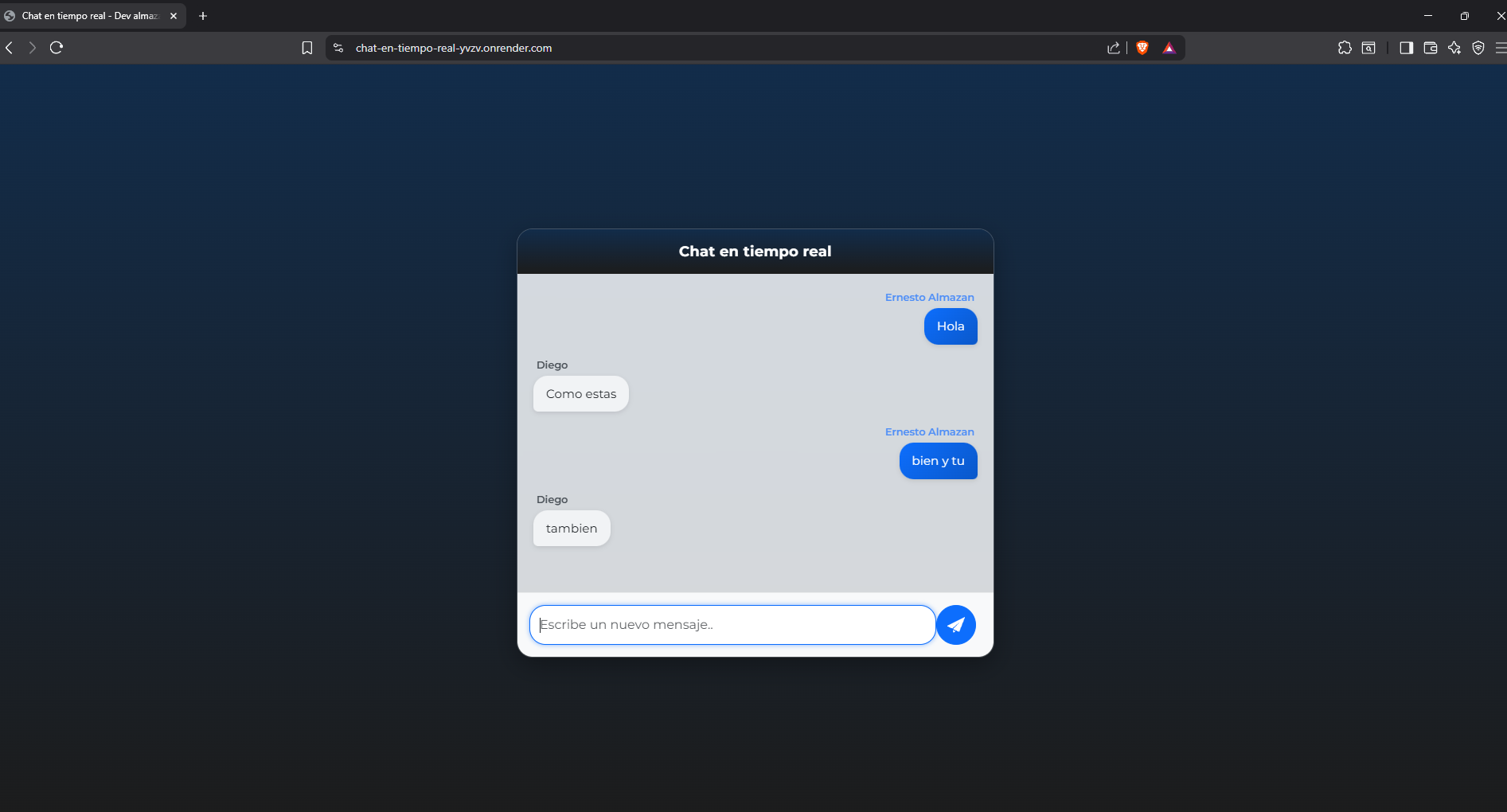 Chat en Tiempo Real